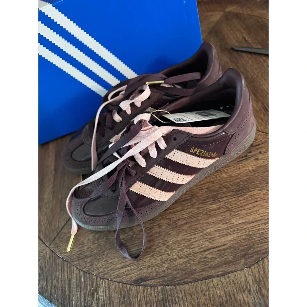 Adidas Handball Spezial W Shadow Brown Bliss Pink KH9157 Womens 8.5 NEW